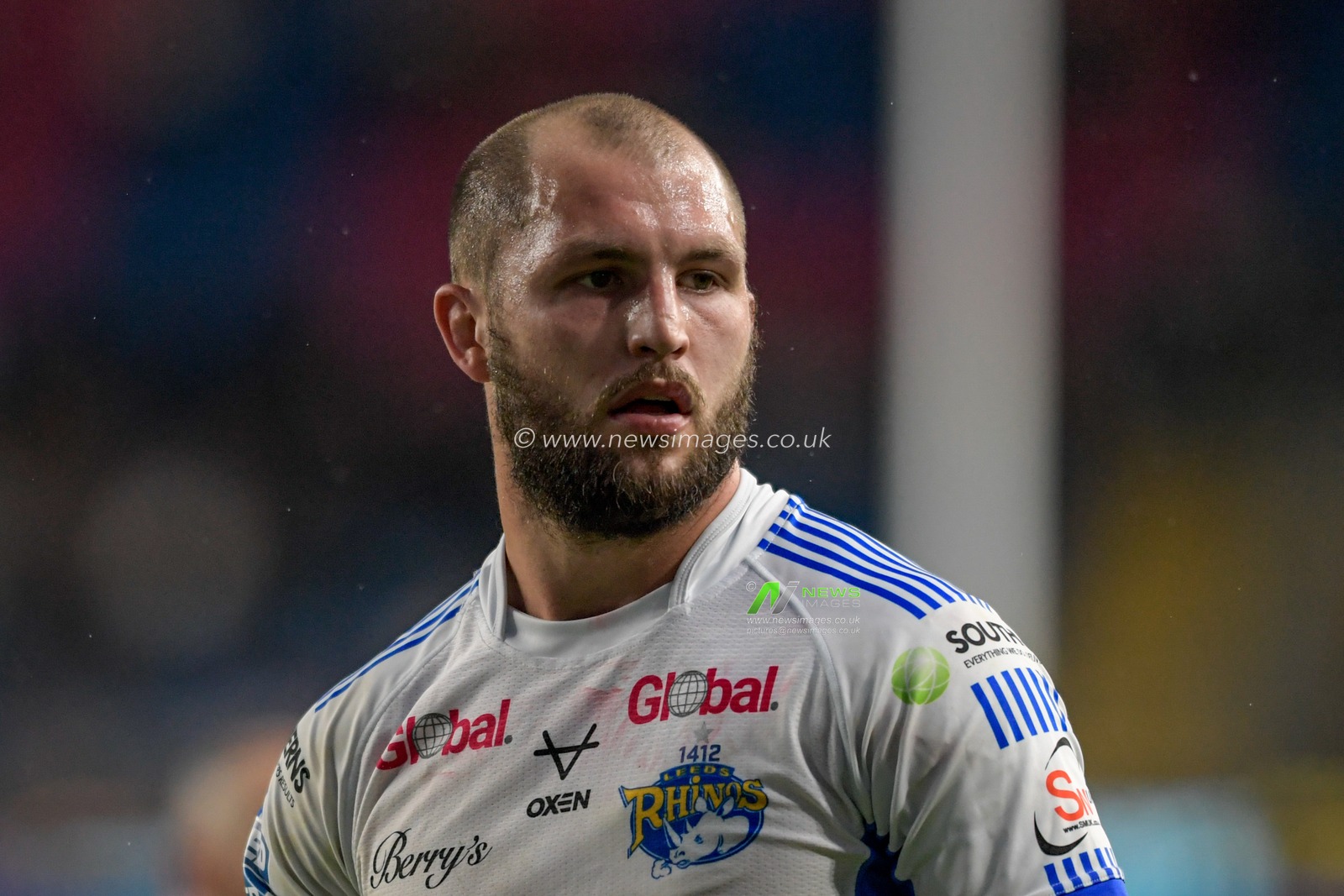 Luke Briscoe (24) of Leeds Rhinos in action during the game