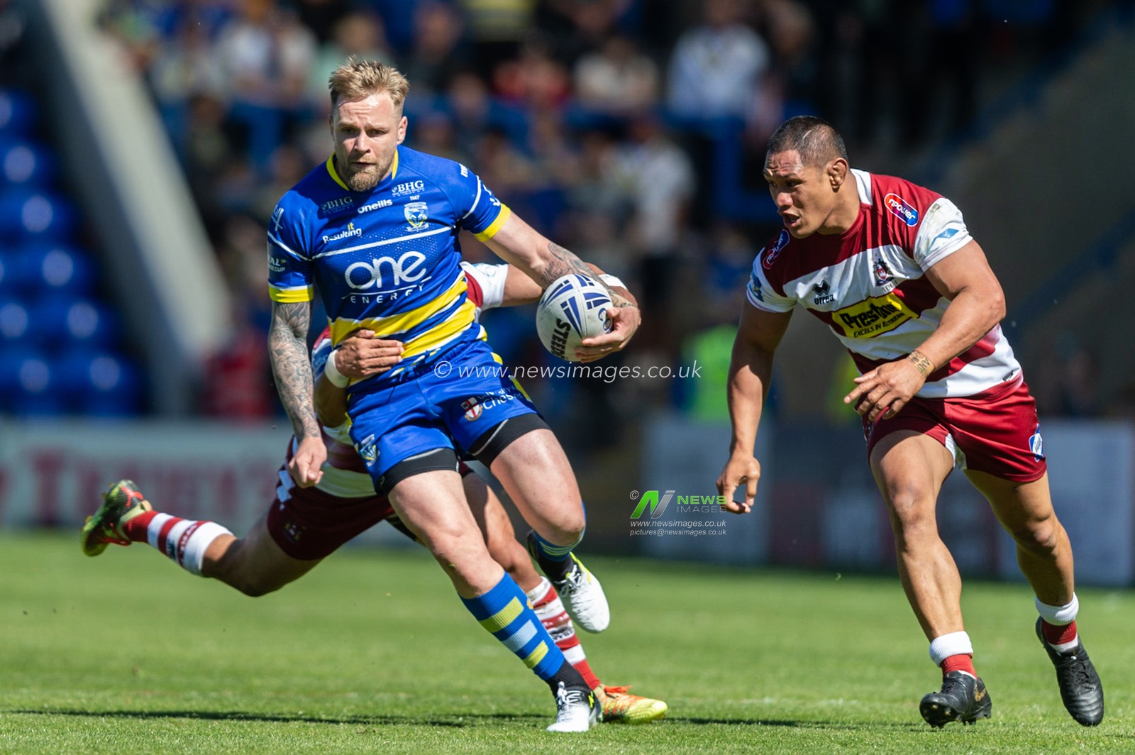 12th May 2019 , Halliwell Jones Stadium, Warrington, England ; Coral Challenge Cup 2019, Round 6, Warrington Wolves vs Wigan Warriors ; Blake Austin of Warrington Wolves 


Credit: Richard Long/News Images
