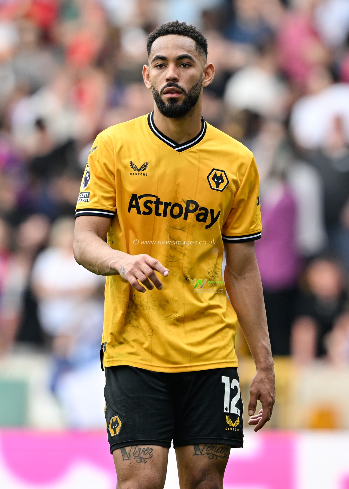 Matheus Cunha of Wolverhampton Wanderers, during the Premier League match Wolverhampton Wanderers vs Crystal Palace at Molineux, Wolverhampton, United Kingdom, 11th May 2024

(Photo by Cody Froggatt/News Images)
