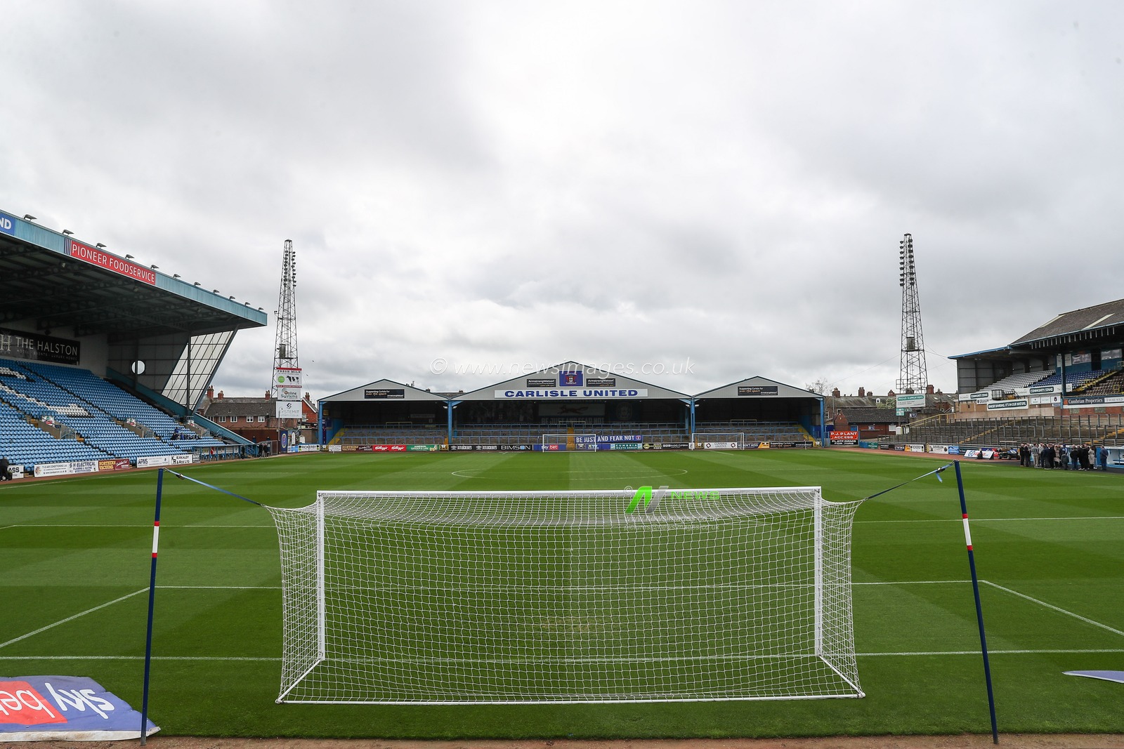 A general view inside of Brunton Park, home of Carlisle United ahead of the Sky Bet League 1 match Carlisle United vs Blackpool at Brunton Park, Carlisle, United Kingdom, 13th April 2024

(Photo by Gareth Evans/News Images)