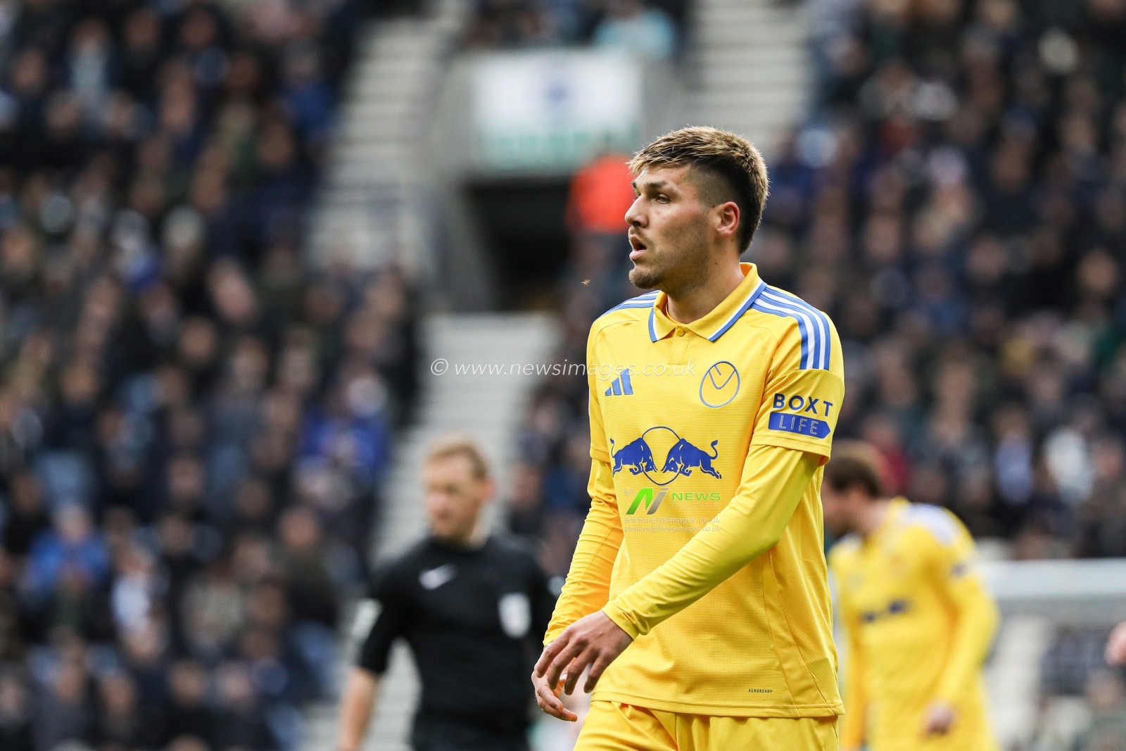 JoÃ«l Piroe of Leeds United during the Sky Bet Championship match Preston North End vs Leeds United at Deepdale, Preston, United Kingdom, 14th December 2024

(Photo by Jorge Horsted/News Images)