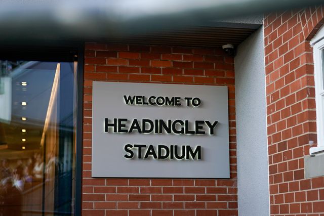 Welcome To Headingley Stadium sign during the Betfred Super League round 9 match Leeds Rhinos vs Catalans Dragons at AMT Headingley Stadium, Leeds, United Kingdom on 24 April 2026

(Photo by Maynard Manyowa/News Images)