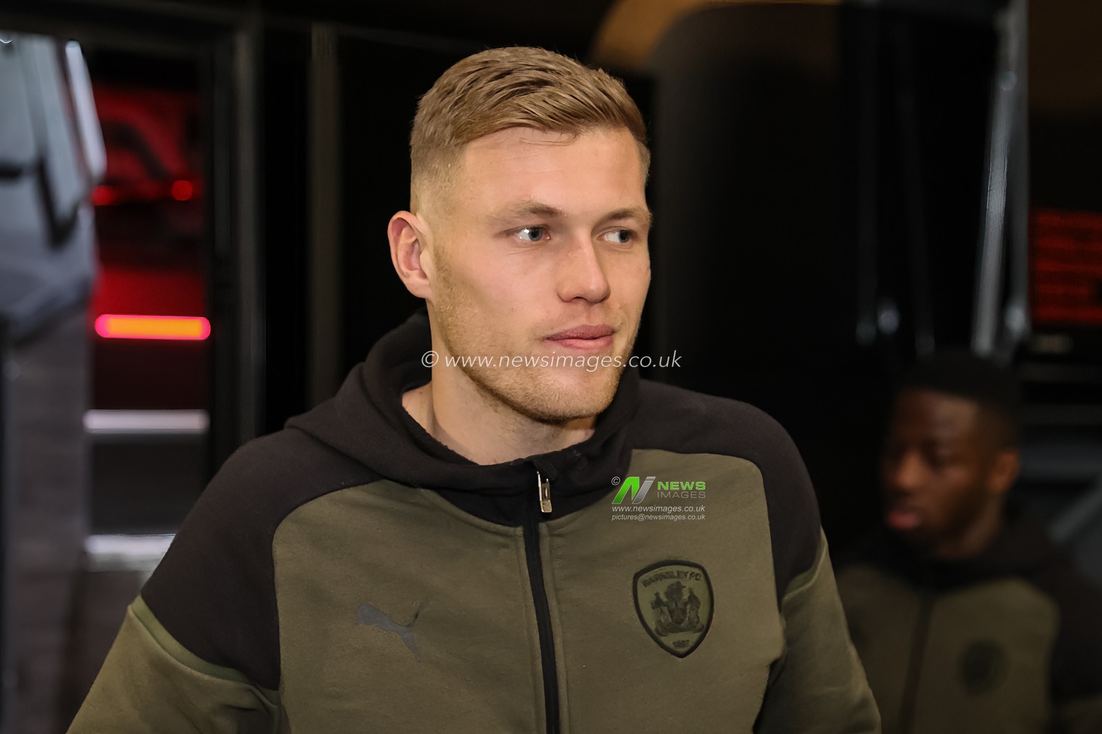 Sam Cosgrove #9 of Barnsley arrives during the Bristol Street Motors Trophy match Blackpool vs Barnsley at Bloomfield Road, Blackpool, United Kingdom, 5th December 2023

(Photo by Mark Cosgrove/News Images)