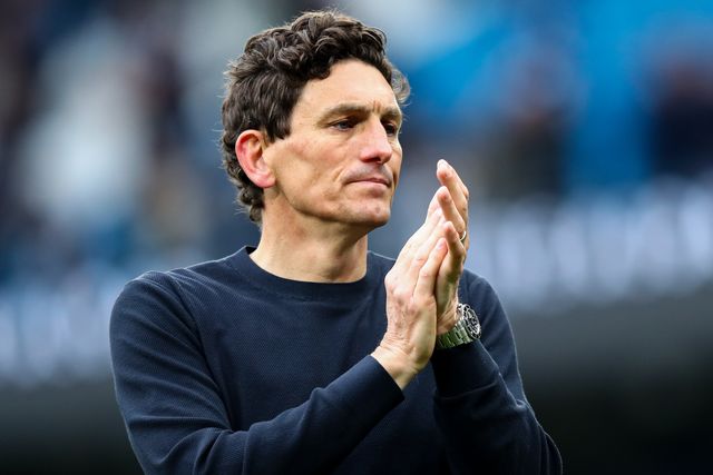 Keith Andrews manager of Brentford dejected after 3-0 loss after the Premier League match Manchester City vs Brentford at The City in the Community Etihad Stadium, Manchester, United Kingdom on 09 May 2026

(Photo by Jorge Horsted/News Images)