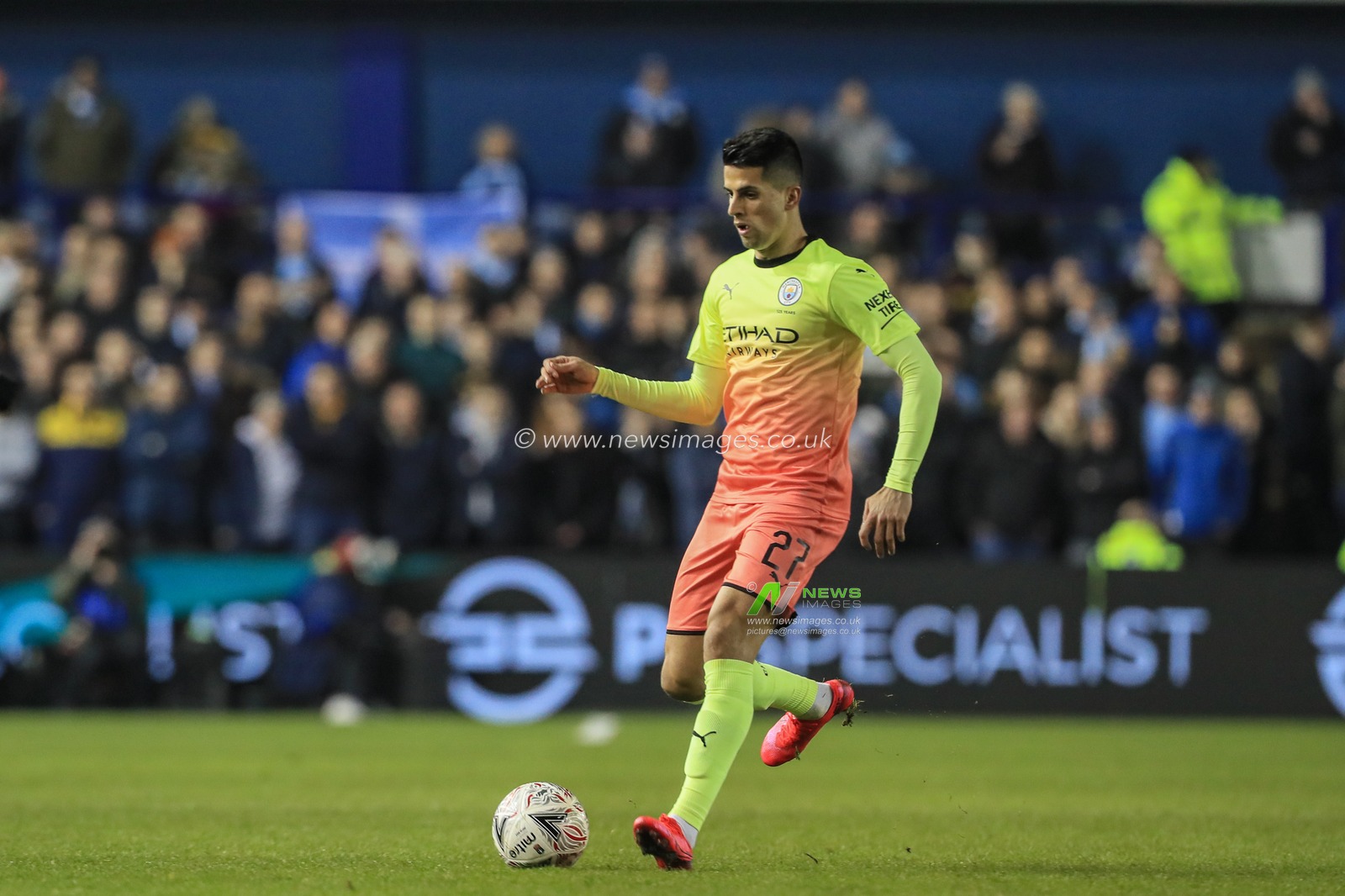 4th March 2020, Hillsborough, Sheffield, England; Emirates FA Cup FA Cup 5th Round, Sheffield Wednesday v Manchester City : Joao Cancelo (27) of Manchester City during the game