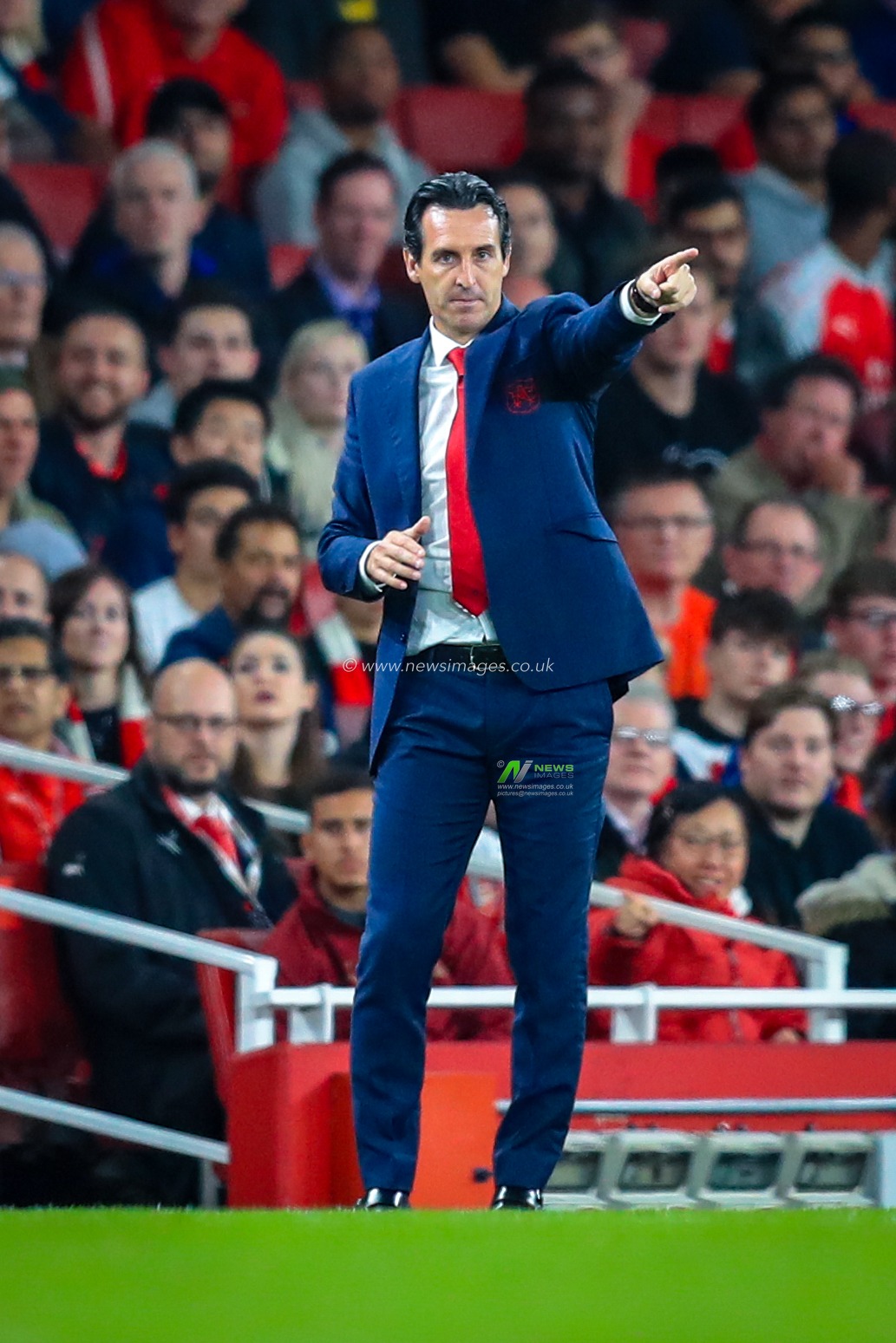 26th September 2018, Emirates Stadium, London, England; Carabao EFL Cup, Third round, Arsenal v Brentford ; Unai Emery manager of Arsenal.

Credit:  Georgie Kerr/News Images

English Football League images are subject to DataCo Licence