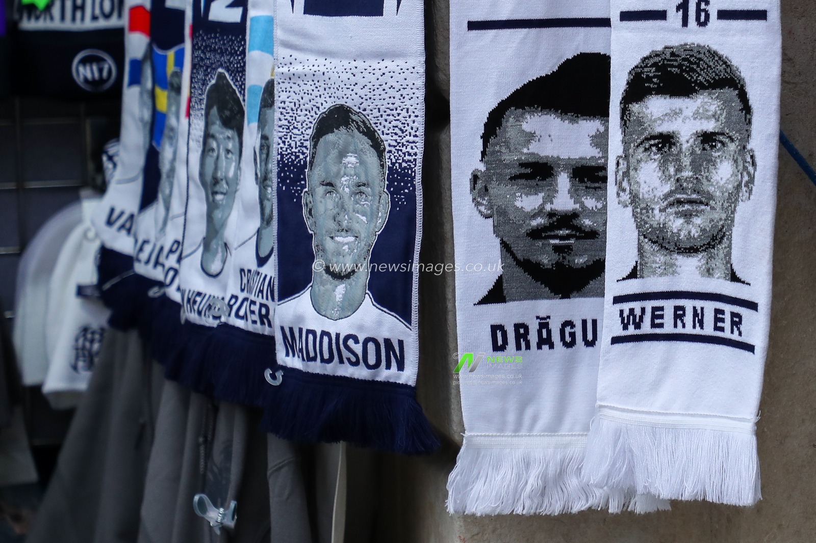 Tottenham merch is sold outside of Tottenham Hotspur Stadium during the Premier League match Tottenham Hotspur vs Ipswich Town at Tottenham Hotspur Stadium, London, United Kingdom, 10th November 2024

(Photo by Izzy Poles/News Images)