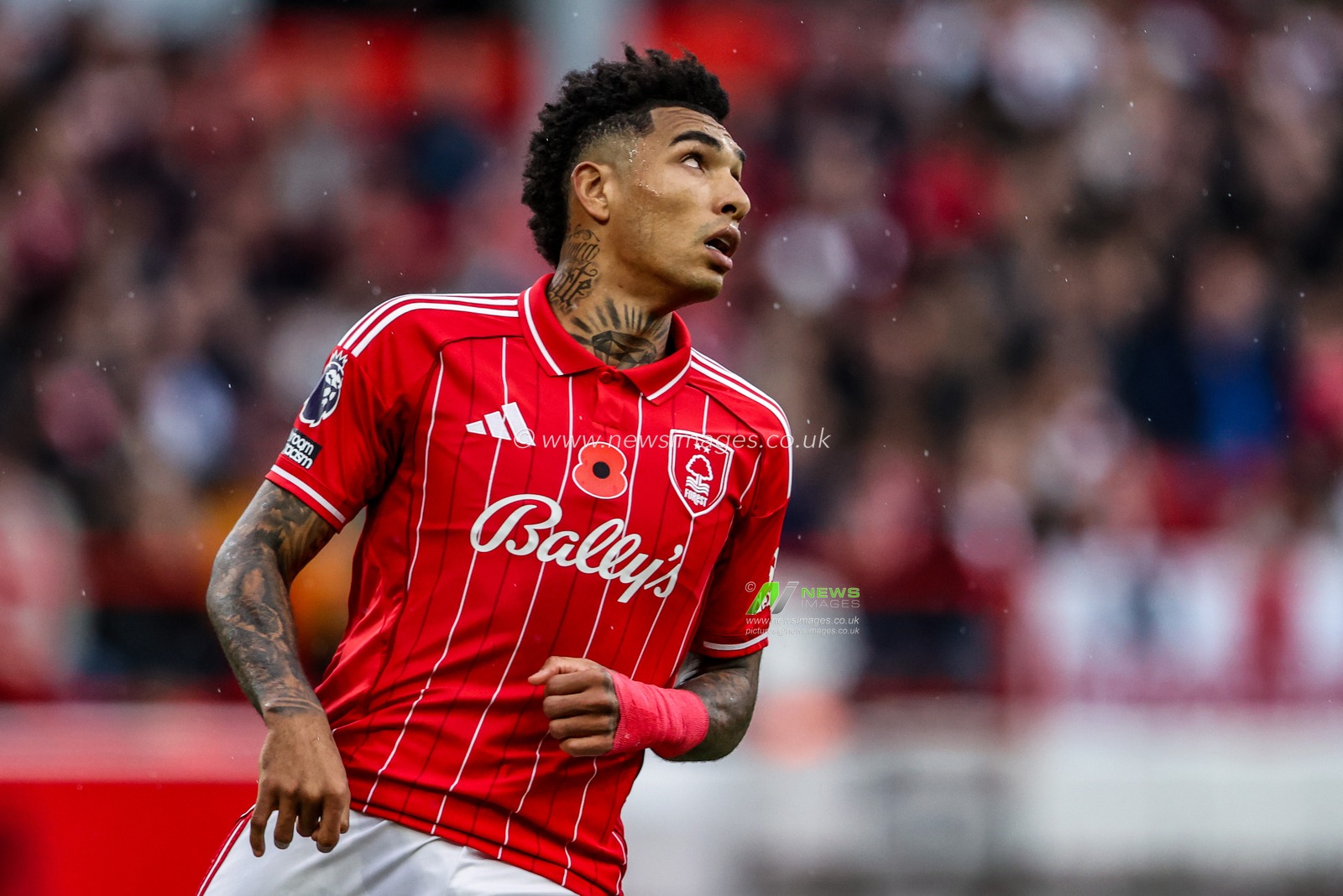 Igor Jesus of Nottingham Forest during the Premier League match Nottingham Forest vs Manchester United at City Ground, Nottingham, United Kingdom, 1st November 2025

(Photo by Alfie Cosgrove/News Images)

*** GER AUT SUI OUT ***