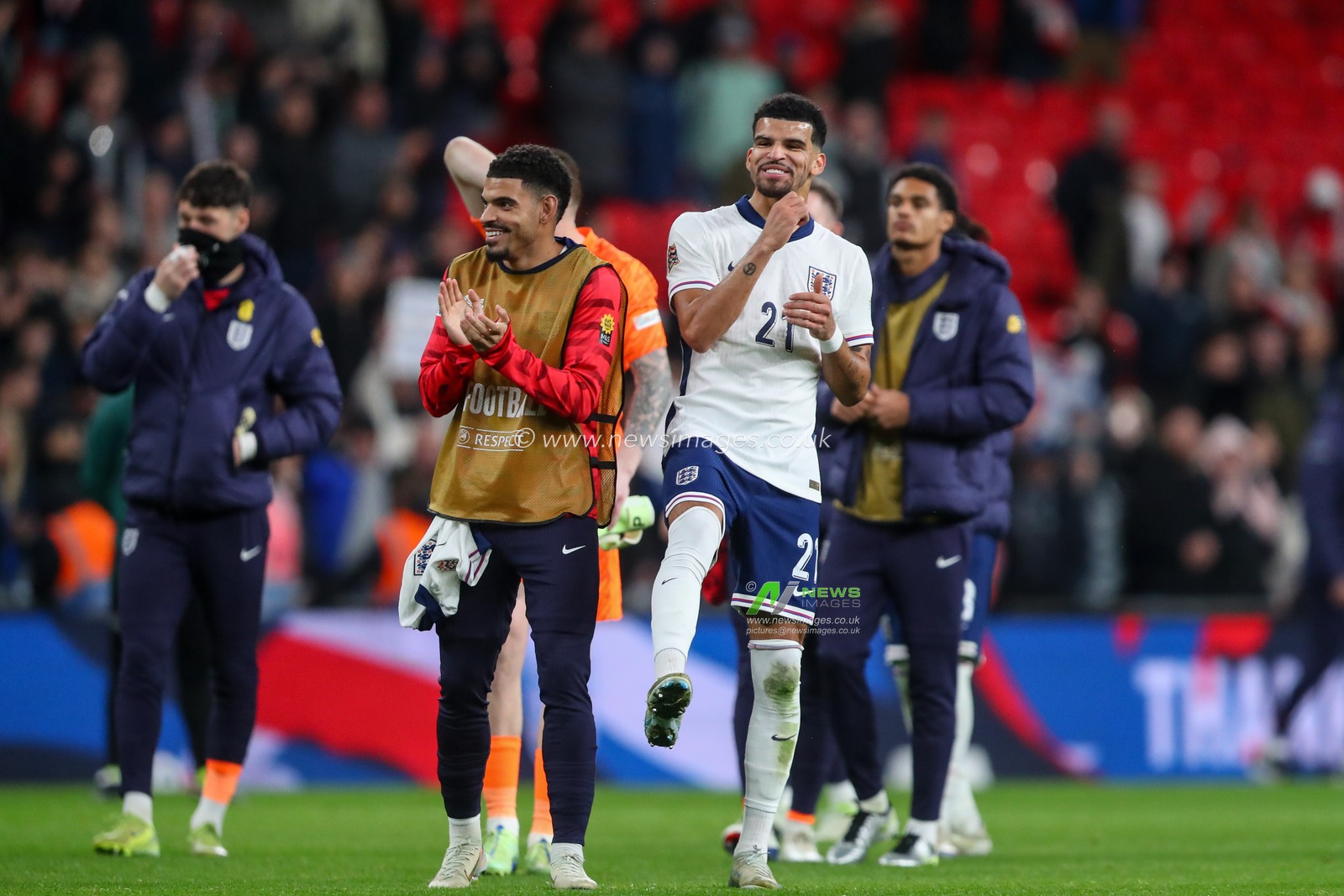 Dominic Solanke of England celebrates the win during the UEFA Nations League, League B - Group 2 match England vs Republic of Ireland at Wembley Stadium, London, United Kingdom, 17th November 2024

(Photo by Gareth Evans/News Images)