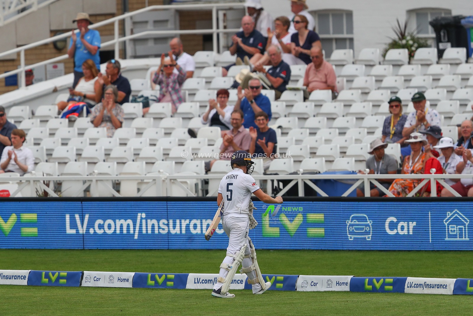 Heather Knight of England leaves the field after being dismissed during the Metro Bank Women's Ashes 2023 match Day 2 England vs Australia at Trent Bridge, Nottingham, United Kingdom, 23rd June 2023

(Photo by Gareth Evans/News Images)