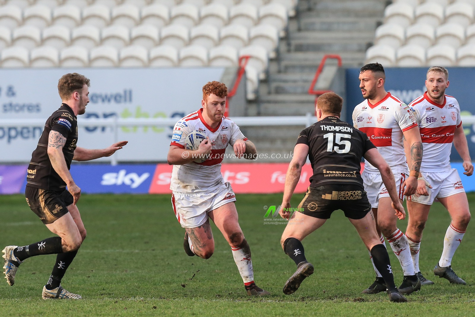 15th March 2020, Hull College Craven Park, Kingston upon Hull, England; Coral Challenge Cup, Round 5, Hull KR v Leigh Centurions : Harvey Livett (12) of Hull KR runs with the ball