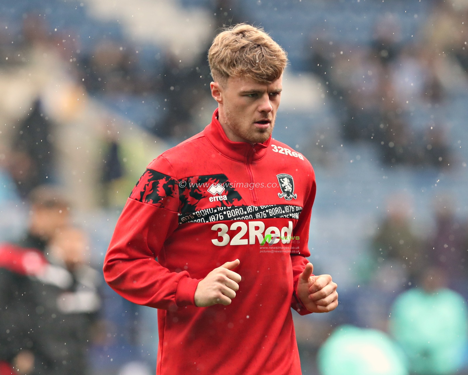 Tommy Conway of Middlesbrough Football Club before the Sky Bet Championship match Sheffield Wednesday vs Middlesbrough at Hillsborough, Sheffield, United Kingdom, 21st April 2025

(Photo by Sam Eaden/News Images)