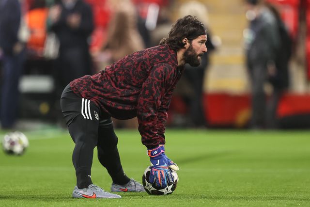 Liverpool goalkeeper Alisson Becker in the pregame warmup session during the UEFA Champions League last 16 second leg match Liverpool vs Galatasaray at Anfield, Liverpool, United Kingdom on 18 March 2026

(Photo by Alfie Cosgrove/News Images)