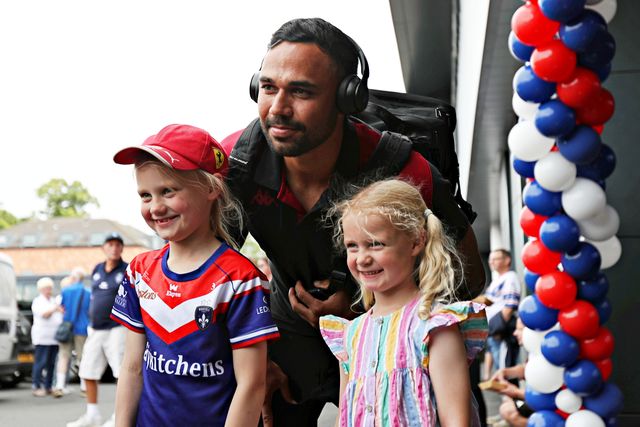 Bevan French of Wigan Warriors poses for a photo before the Betfred Super League round 15 match Wakefield Trinity vs Wigan Warriors at DIY Kitchens Stadium, Wakefield, United Kingdom, 20th June 2025

(Photo by Sam Eaden/News Images)