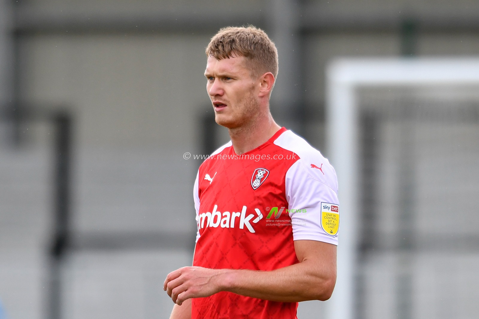 Michael Smith (24) of Rotherham United in action during the game