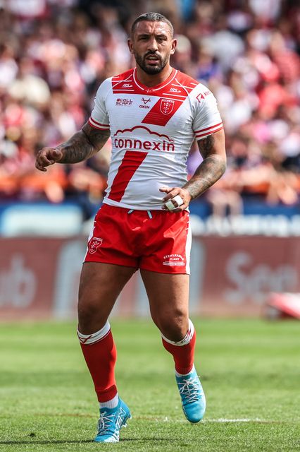 Elliot Minchella of Hull KR during the Betfred Super League round 21 match Hull KR vs Castleford Tigers at Sewell Group Craven Park, Kingston upon Hull, United Kingdom, 9th August 2025

(Photo by Alfie Cosgrove/News Images)