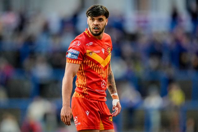 Léo Darrélatour of Catalans Dragons during the Betfred Super League round 9 match Leeds Rhinos vs Catalans Dragons at AMT Headingley Stadium, Leeds, United Kingdom on 24 April 2026

(Photo by Maynard Manyowa/News Images)