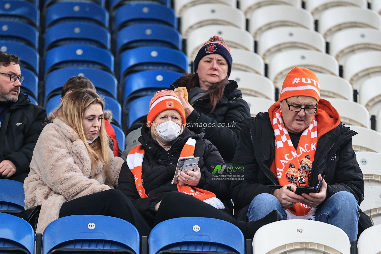 Blackpool fans arrive at the John smiths Stadium for todays Boxing Day game