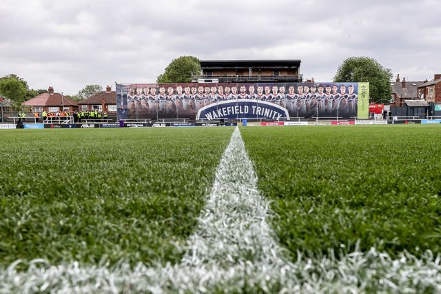 A general view of DIY Kitchens Stadium ahead of the Betfred Super League Round 11 match Wakefield Trinity vs Warrington Wolves at DIY Kitchens Stadium, Wakefield, United Kingdom, 18th May 2025

(Photo by Alfie Cosgrove/News Images)