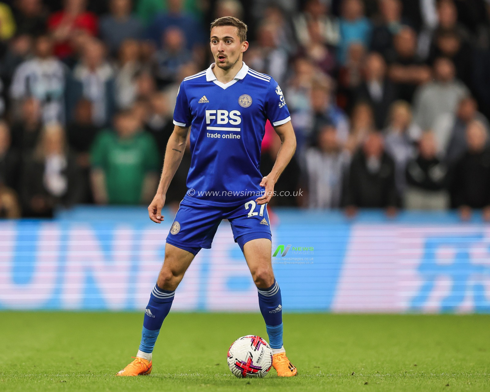 Timothy Castagne #27 of Leicester City during the Premier League match Newcastle United vs Leicester City at St. James's Park, Newcastle, United Kingdom, 22nd May 2023

(Photo by Mark Cosgrove/News Images)