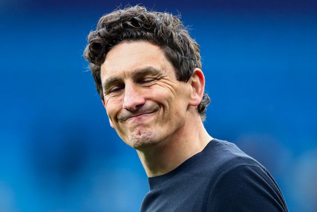 Keith Andrews manager of Brentford dejected after 3-0 loss after the Premier League match Manchester City vs Brentford at The City in the Community Etihad Stadium, Manchester, United Kingdom on 09 May 2026

(Photo by Jorge Horsted/News Images)