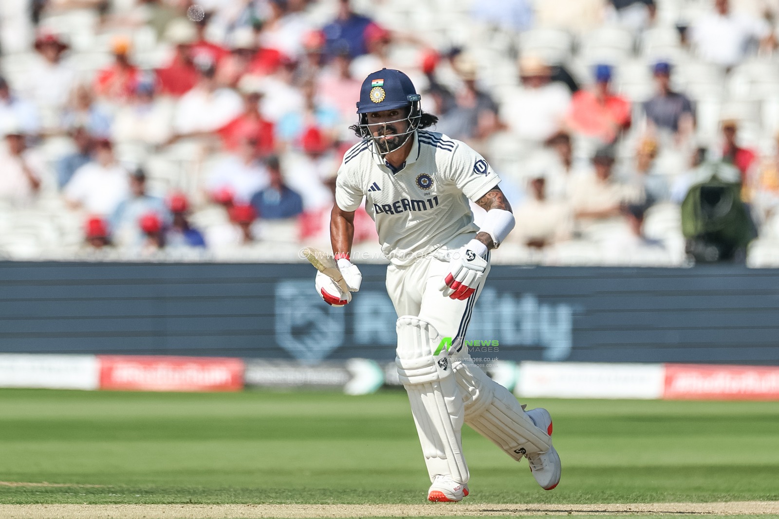 KL Rahul of India makes one run during the 3rd Rothesay Test Match Day 2 England v India at Lords, London, United Kingdom, 11th July 2025

(Photo by Mark Cosgrove/News Images)