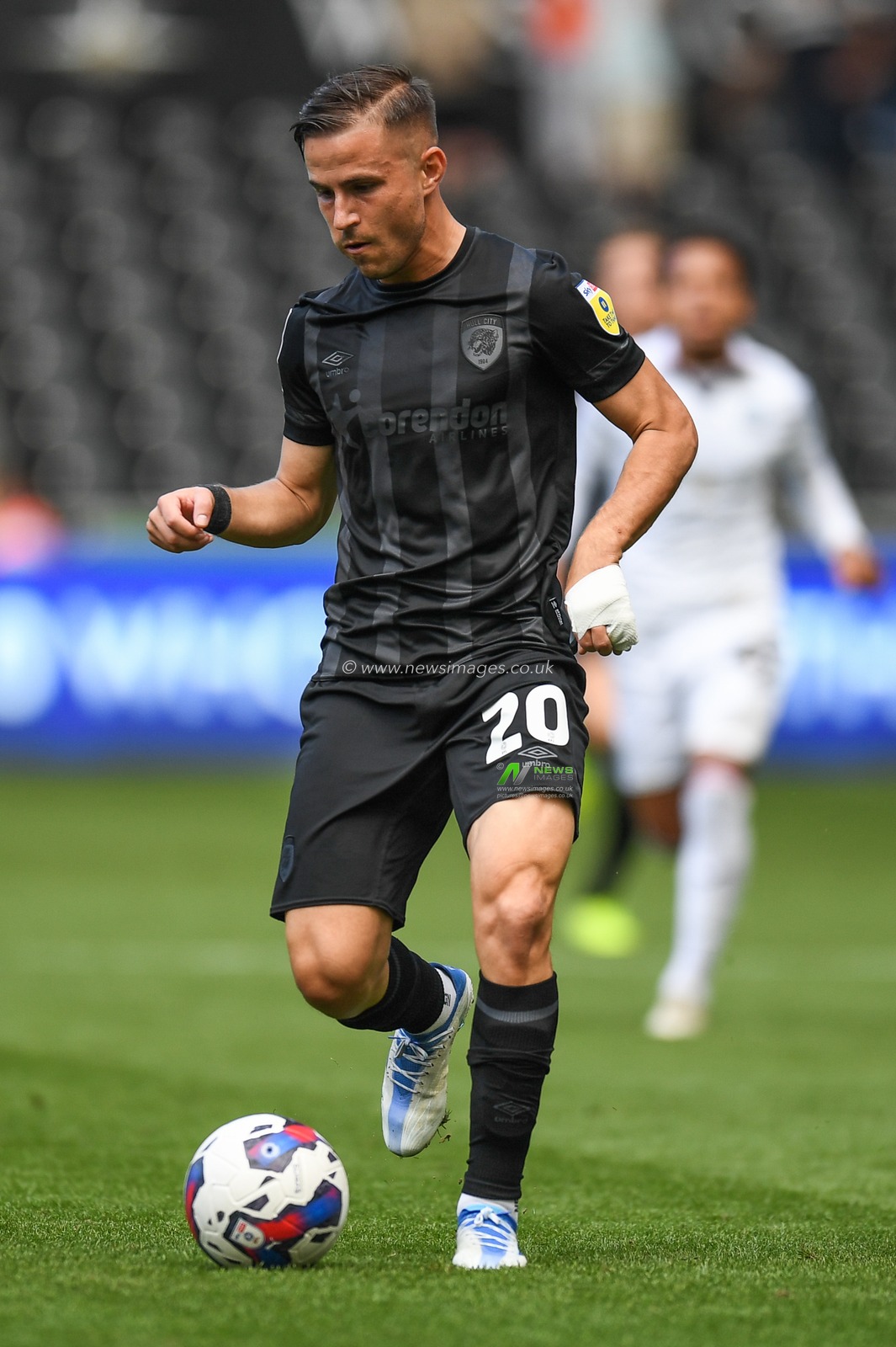 Dimitris Pelkas #20 of Hull City during the Sky Bet Championship match Swansea City vs Hull City at Swansea.com Stadium, Swansea, United Kingdom, 17th September 2022

(Photo by Mike Jones/News Images)