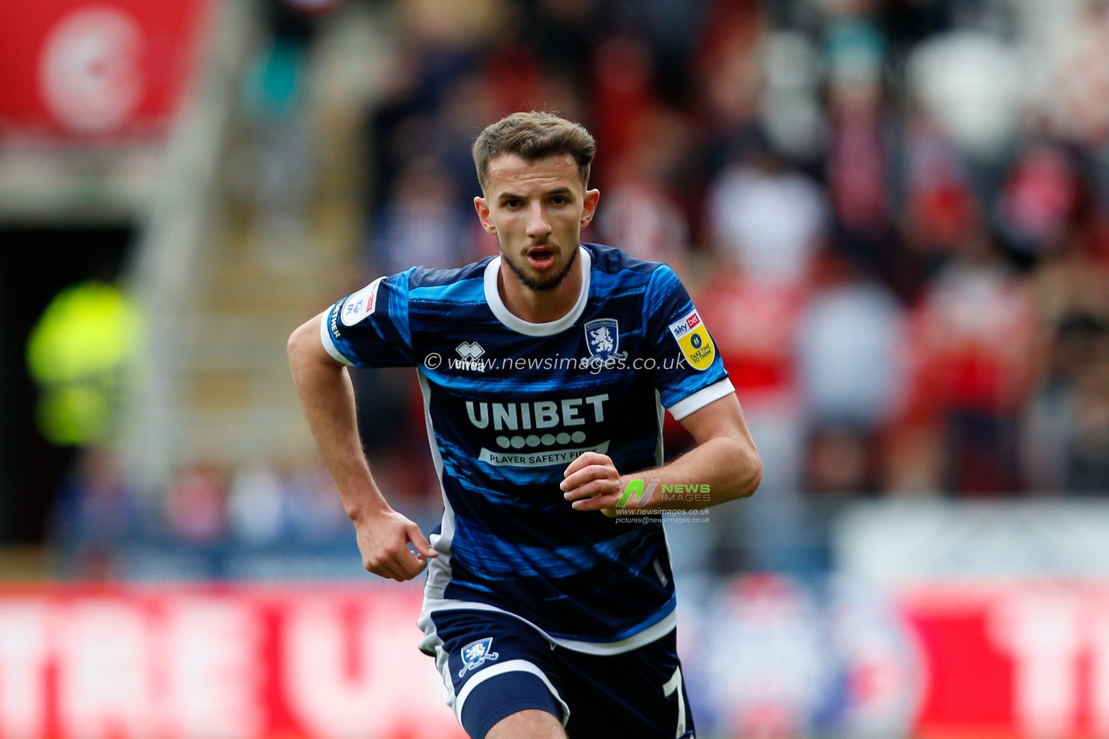 Daniel Barlaser #7 of Middlesbrough during the Sky Bet Championship match Rotherham United vs Middlesbrough at New York Stadium, Rotherham, United Kingdom, 1st May 2023

(Photo by Ben Early/News Images)