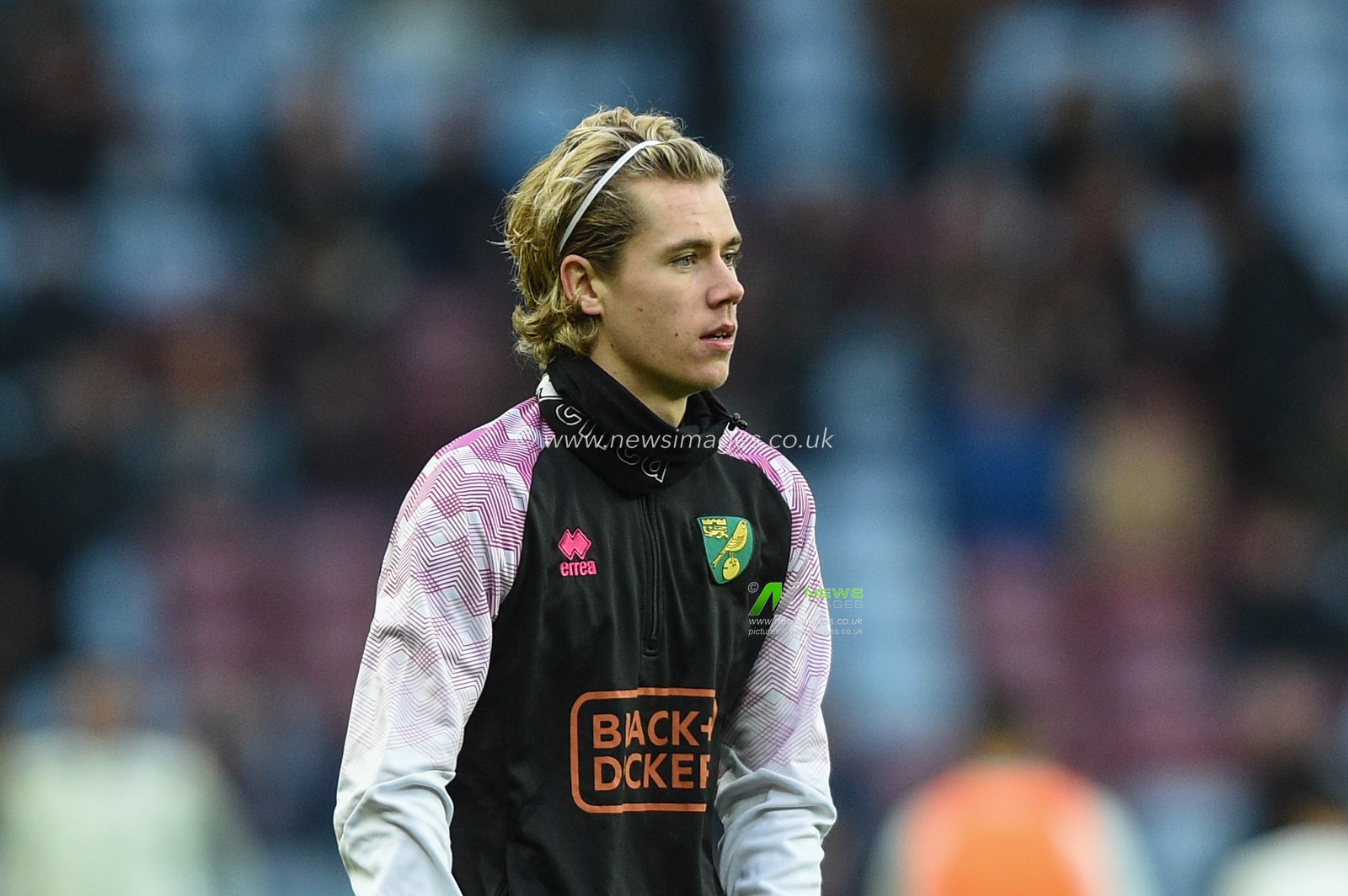 26th December 2019, Villa Park, Birmingham, England; Premier League, Aston Villa v Norwich City : Todd Cantwell (14) of Norwich City during the pre match warm up.

Credit: Richard Long/News Images