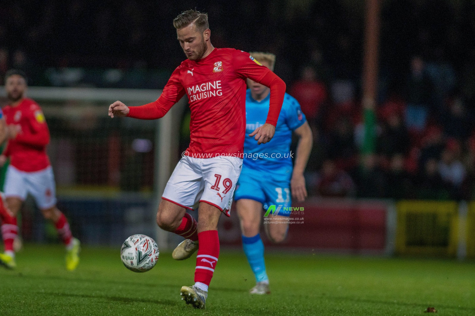 19th November 2019, County Ground, Swindon, England; Emirates FA Cup, First Round Replay, Swindon Town v Cheltenham Town : Jordan Lyden of Swindon Town

Credit: Gareth Dalley/News Images
