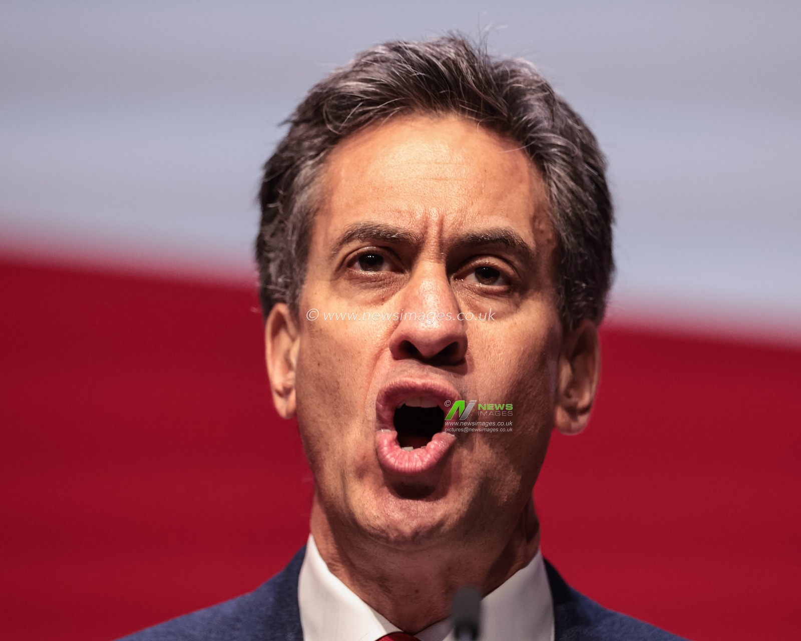 Ed Milliband MP, Secretary of State for Energy Security and Net Zero addresses conference during the Labour Party Annual Conference 2025 Day 4 at ACC, Liverpool, United Kingdom, 1st October 2025

(Photo by Mark Cosgrove/News Images)