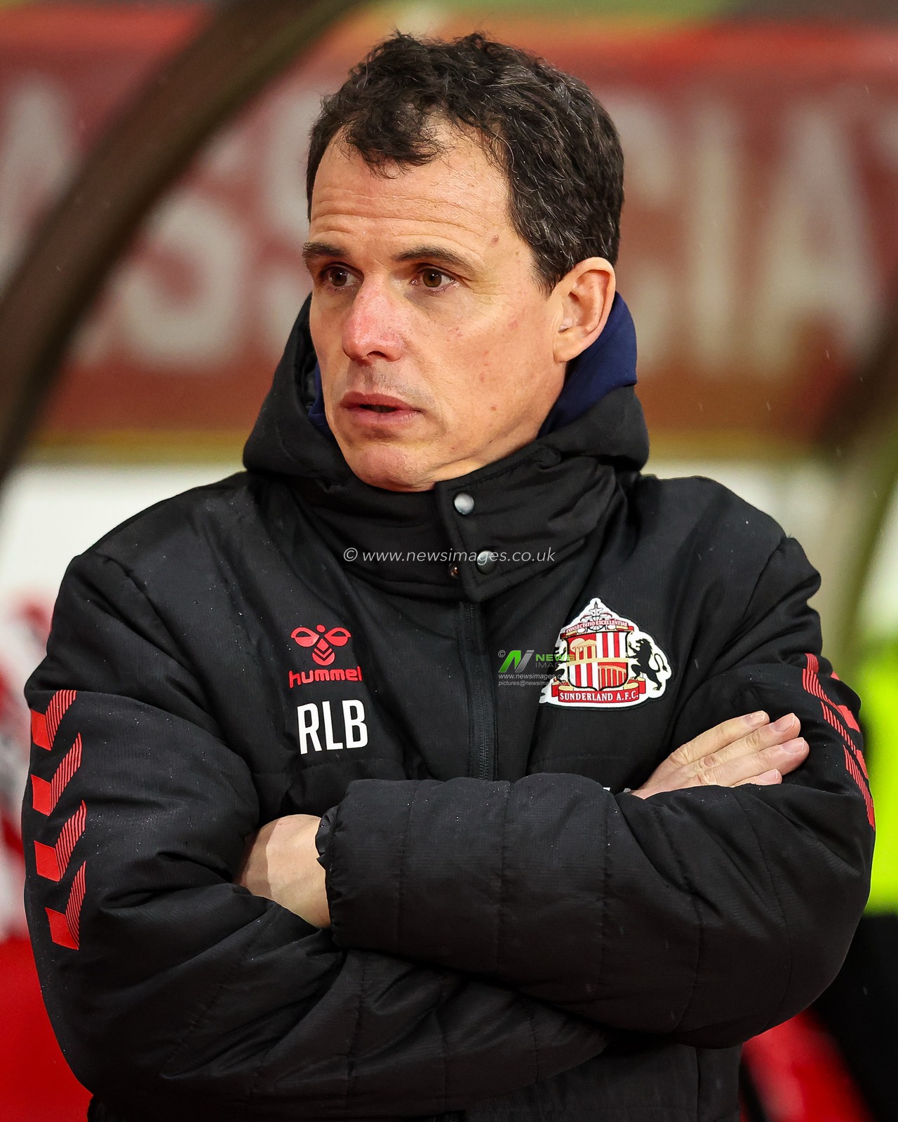 Regis Le Bris manager of Sunderland looks on during the Premier League match Sunderland vs Burnley at Stadium Of Light, Sunderland, United Kingdom, 2nd February 2026

(Photo by Alfie Cosgrove/News Images)