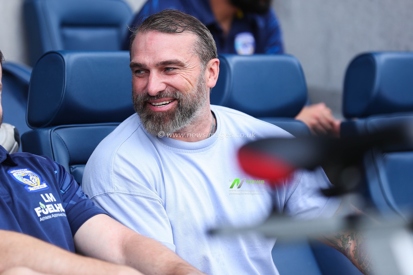 Ant Middleton talks with the team prior to the Betfred Super League Round 21 match London Broncos vs Warrington Wolves at Plough Lane, Wimbledon, United Kingdom, 11th August 2024

(Photo by Izzy Poles/News Images)