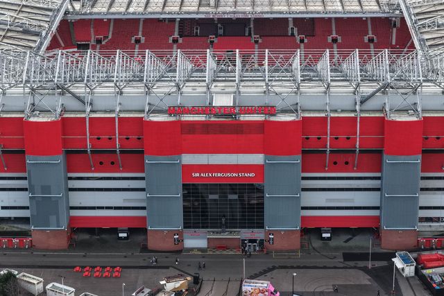 An aerial view of Old Trafford during the Premier League match Manchester United vs Crystal Palace at Old Trafford, Manchester, United Kingdom on 01 March 2026

(Photo by Mark Cosgrove/News Images)