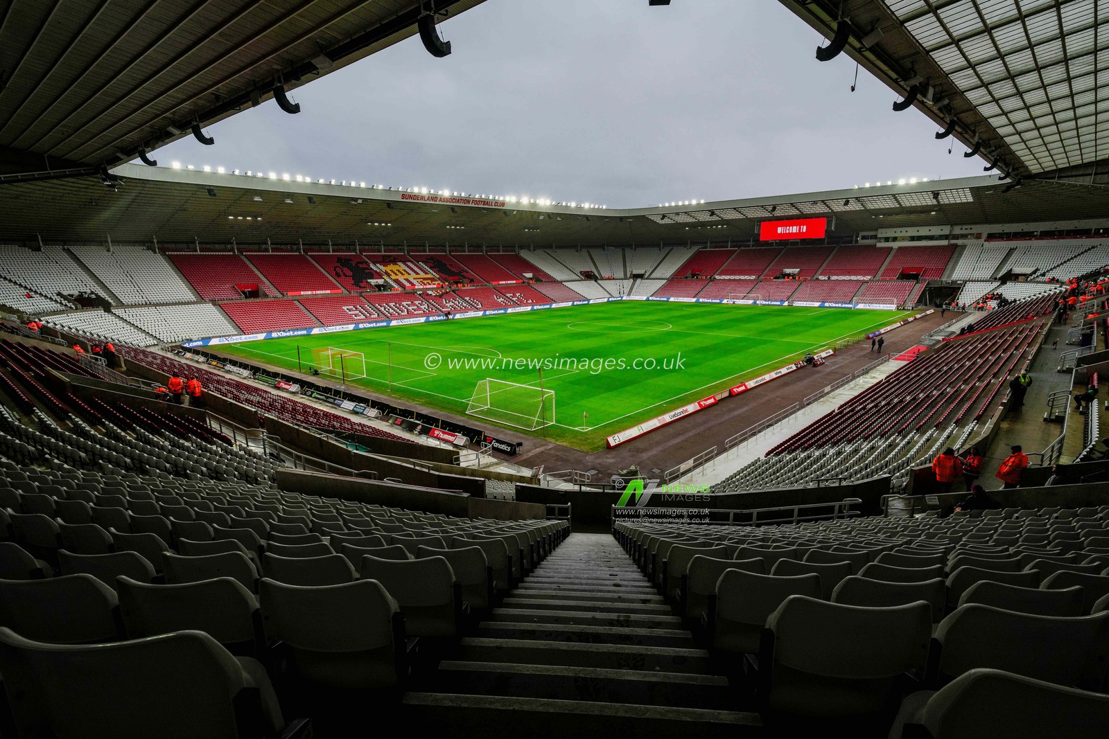 A ground shot showing the pitch during the Premier League match Sunderland vs Crystal Palace at Stadium Of Light, Sunderland, United Kingdom, 17th January 2026

(Photo by Maynard Manyowa/News Images)