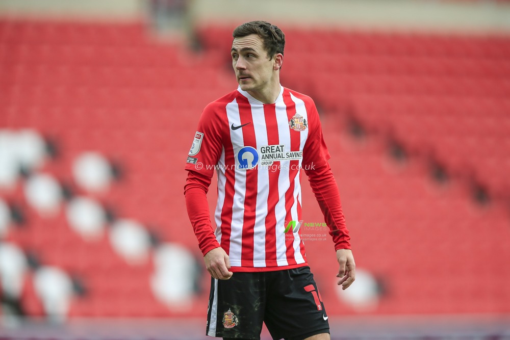 Josh Scowen #14 of Sunderland during the game