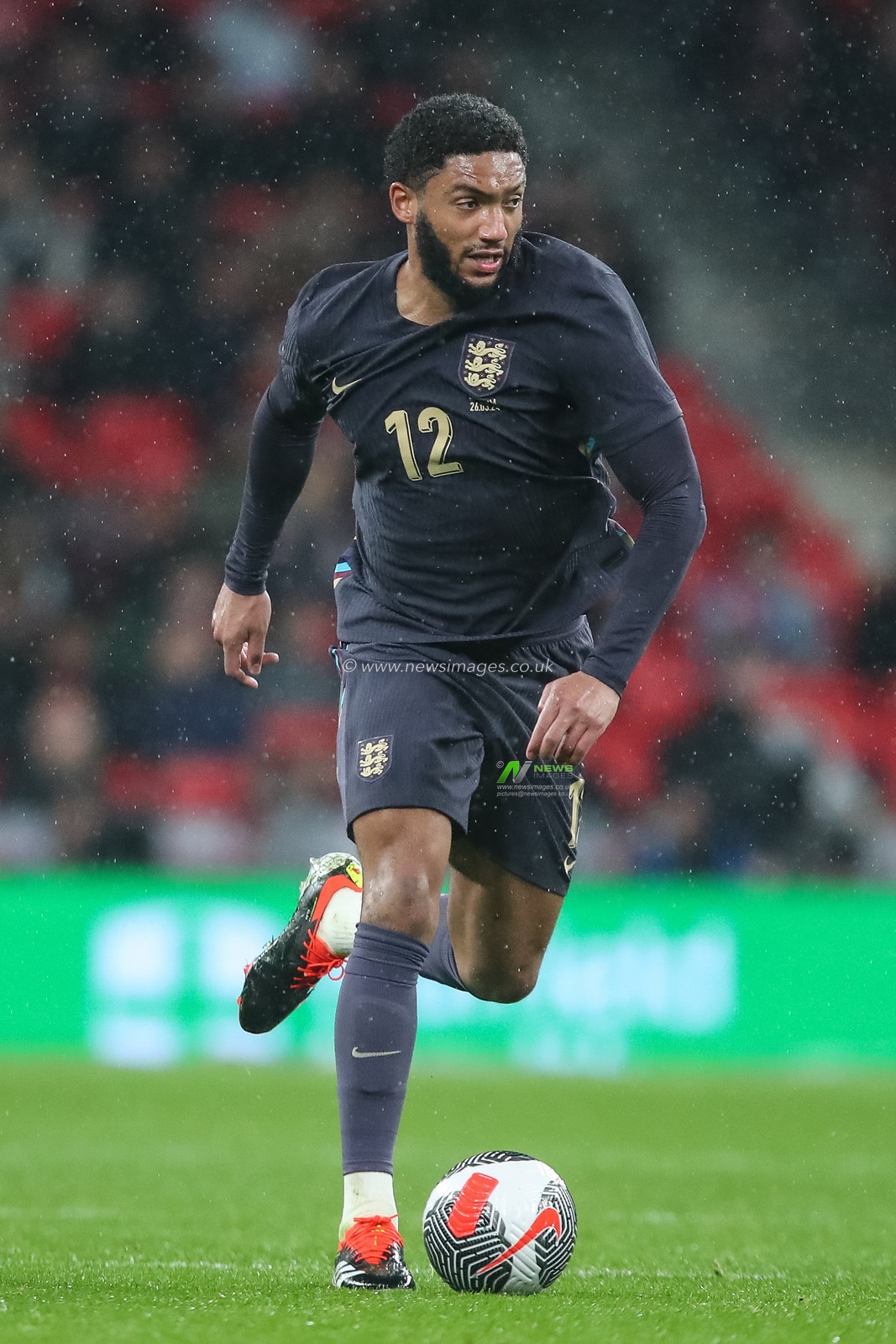 Joe Gomez of England breaks with the ball during the International Friendly match England vs Belgium at Wembley Stadium, London, United Kingdom, 26th March 2024

(Photo by Gareth Evans/News Images)