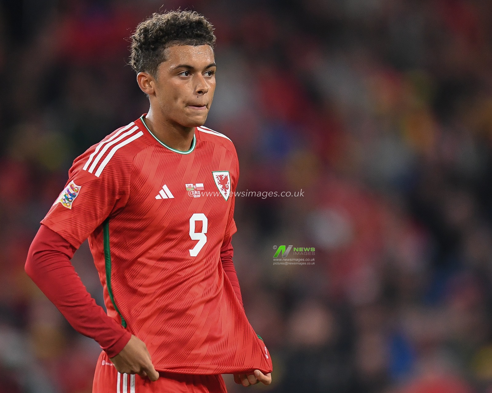 Brennan Johnson of Wales during the UEFA Nations League Group A4 match between Wales vs Poland at Cardiff City Stadium, Cardiff, United Kingdom, 25th September 2022

(Photo by Mike Jones/News Images)