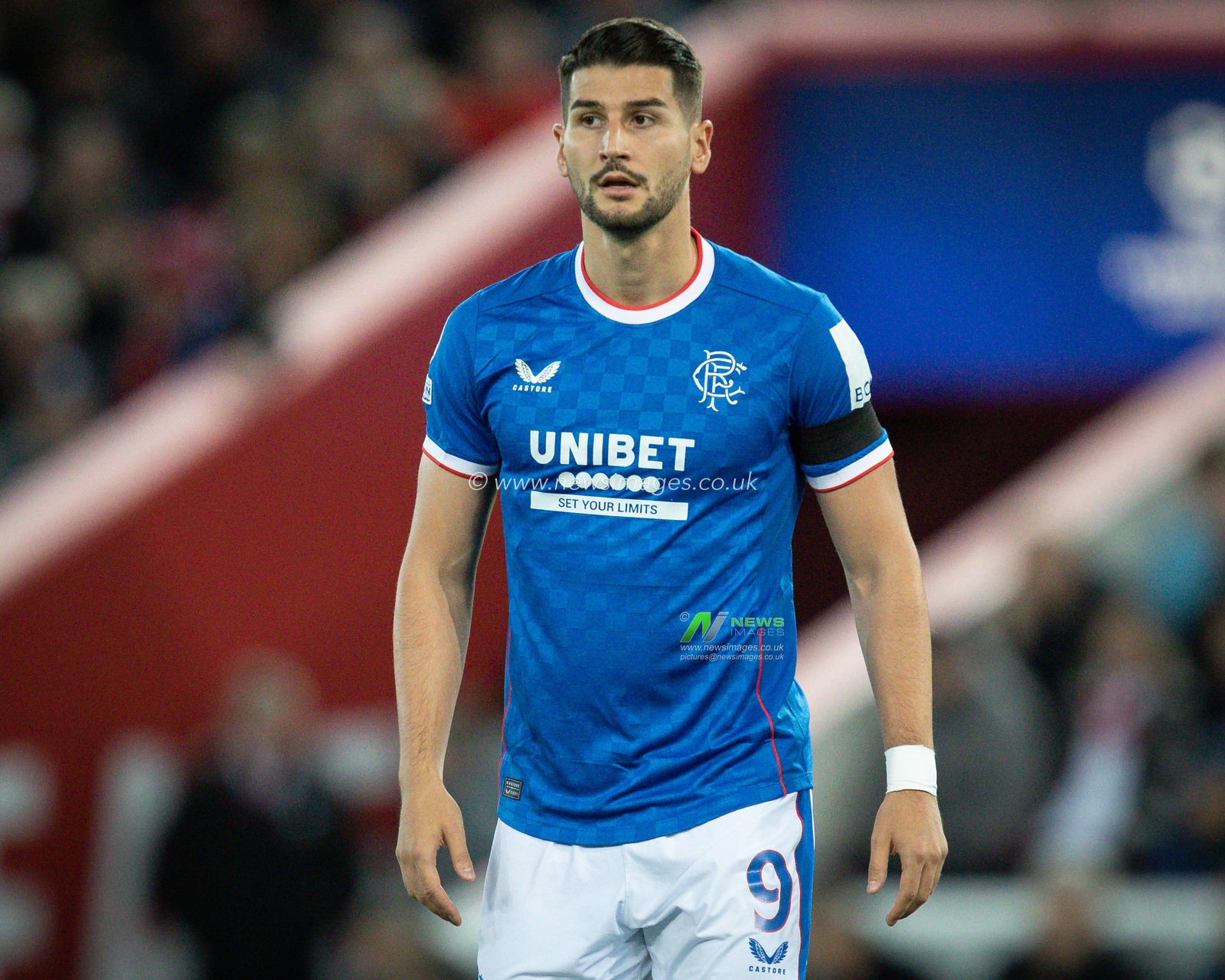 Antonio-Mirko Colak #9 of Rangers during the UEFA Champions League match Liverpool vs Rangers at Anfield, Liverpool, United Kingdom, 4th October 2022

(Photo by James Heaton/News Images)