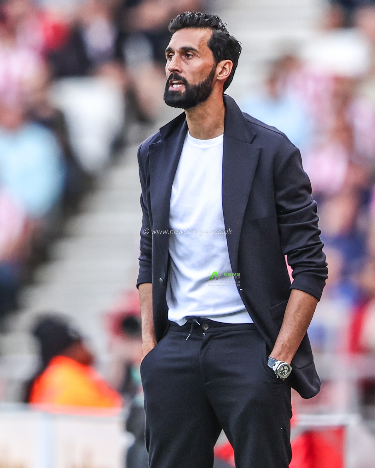 Alvaro Arbeloa manager of Fulham during the Premier League match Sunderland vs Fulham at Stadium Of Light, Sunderland, United Kingdom on 30 August 2026

(Photo by Alfie Cosgrove/News Images)