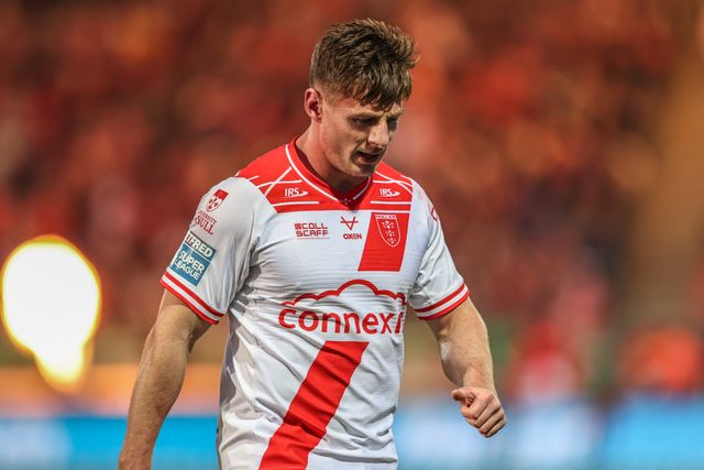 Tom Davies of Hull KR during the Betfred Super League Round 7 match Hull KR vs Wigan Warriors at Sewell Group Craven Park, Kingston upon Hull, United Kingdom, 11th April 2025

(Photo by Alfie Cosgrove/News Images)