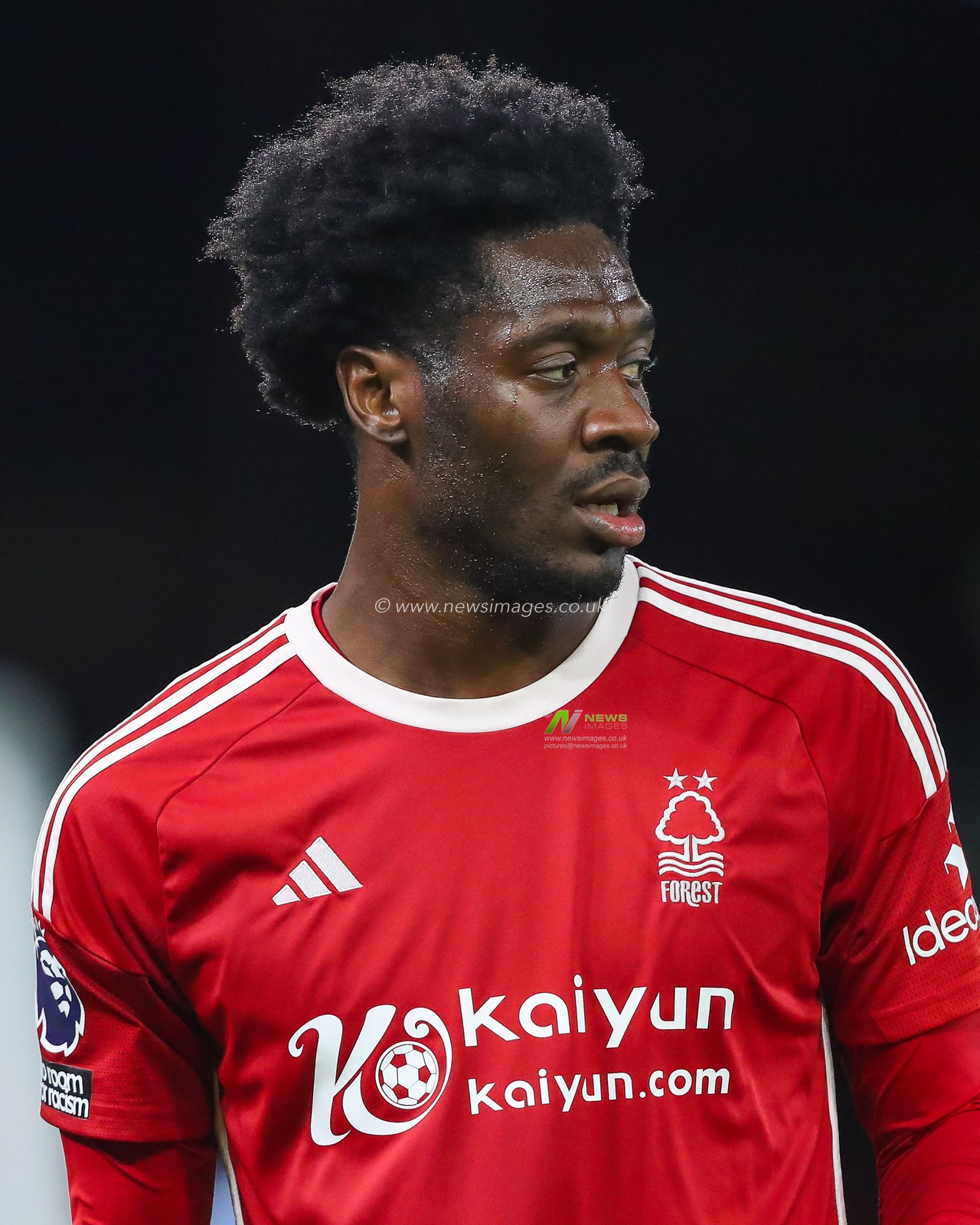 Ola Aina #43 of Nottingham Forest during the Premier League match Nottingham Forest vs Burnley at City Ground, Nottingham, United Kingdom, 18th September 2023

(Photo by Gareth Evans/News Images)