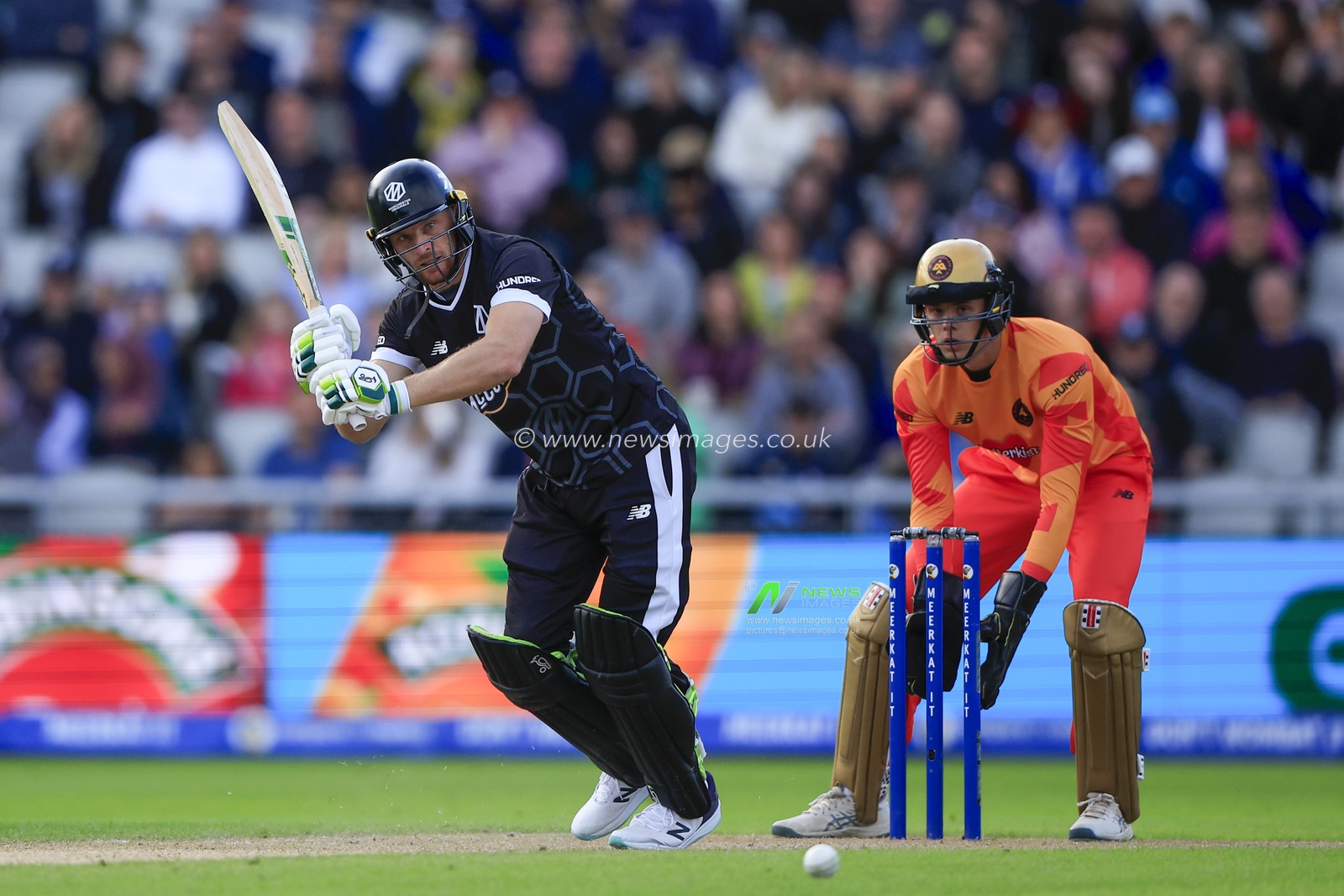 Jos Buttler of Manchester Originals in action during The Hundred match Manchester Originals vs Birmingham Phoenix at Old Trafford, Manchester, United Kingdom, 7th August 2023

(Photo by Conor Molloy/News Images)