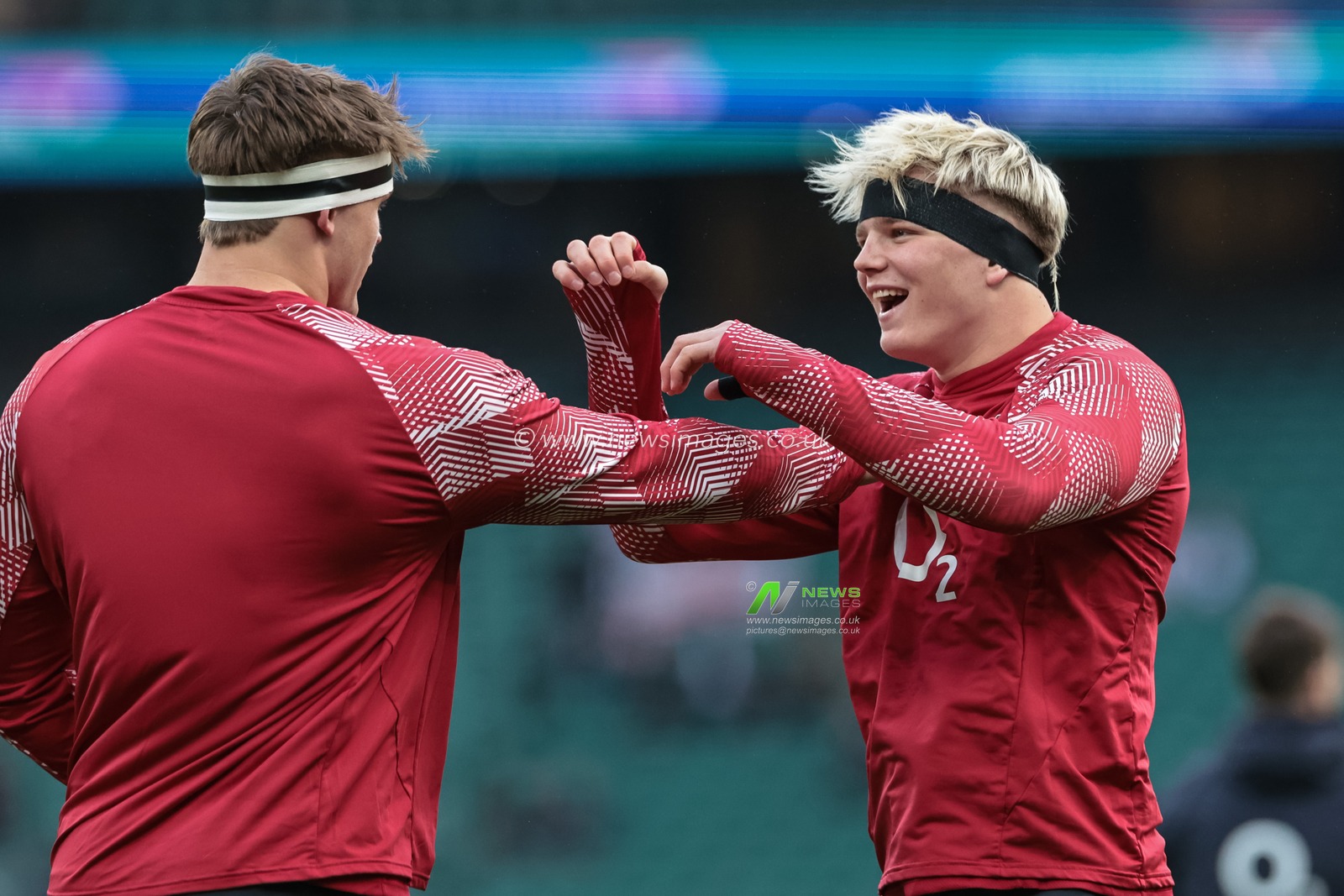 Henry Pollock of England in the pre-game warm up during the Guinness Six Nations 2026 match England vs Wales at Allianz Stadium, Twickenham, United Kingdom on 07 February 2026

(Photo by Mark Cosgrove/News Images)