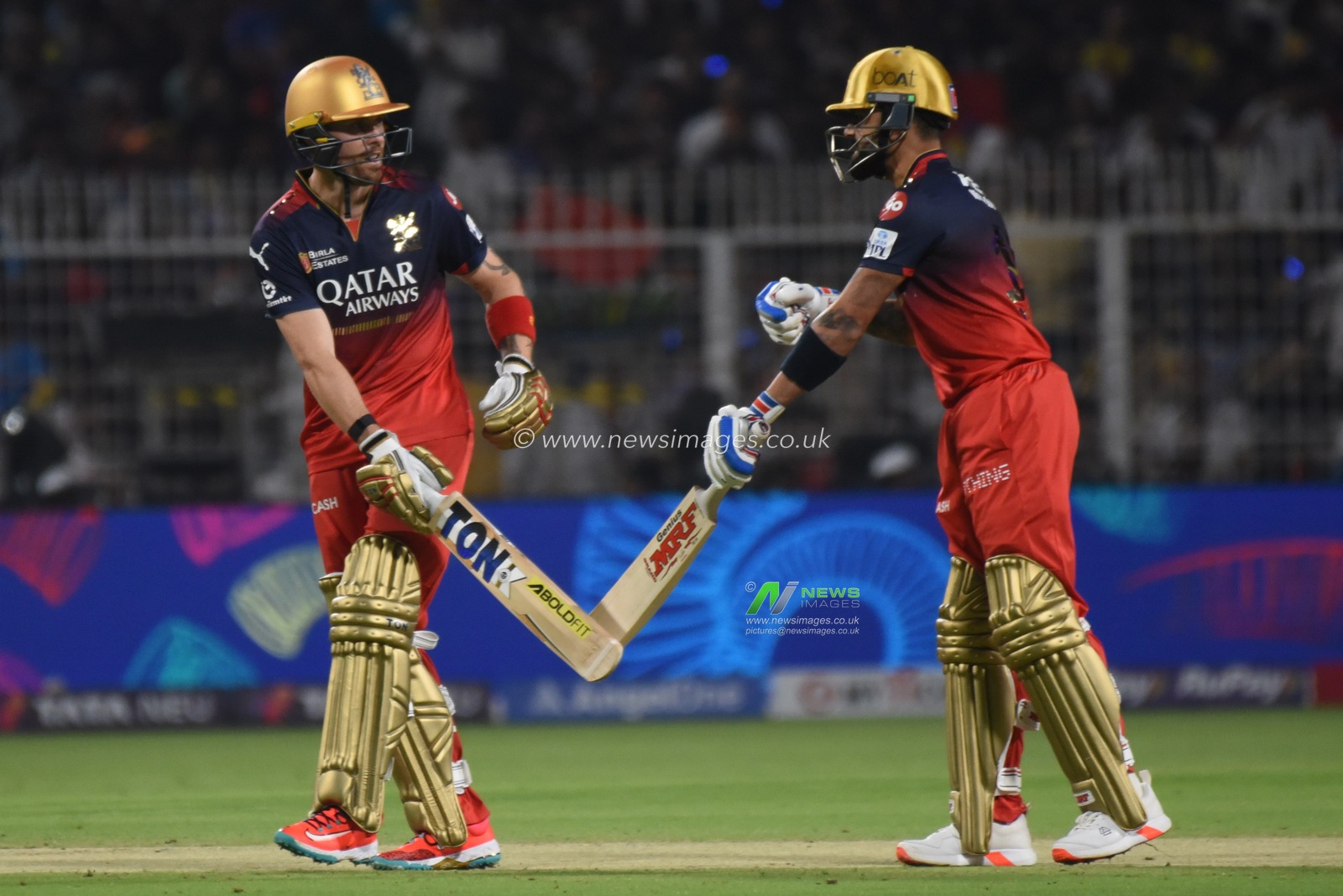 Phil Salt and Virat  of Royal Challengers Bengaluru's during the Indian Premier League cricket match between Kolkata Knight Riders and Royal Challengers Bengaluru at Eden Gardens in Kolkata, India, Saturday, March 22, 2025.Pictures by Debajyoti Chakraborty.(Photo: Debajyoti Chakraborty/News Images)