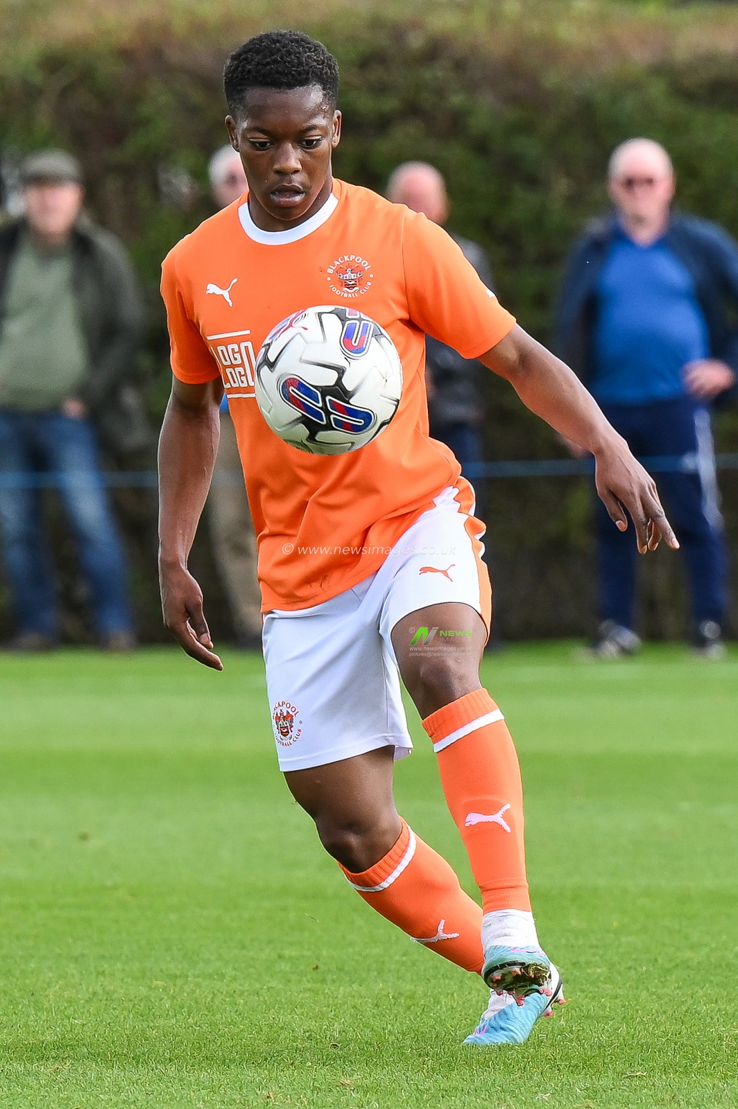 during the Central League match Preston North End vs Blackpool at Springfield Training Ground, Preston, United Kingdom, 26th September 2023

(Photo by Craig Thomas/News Images)