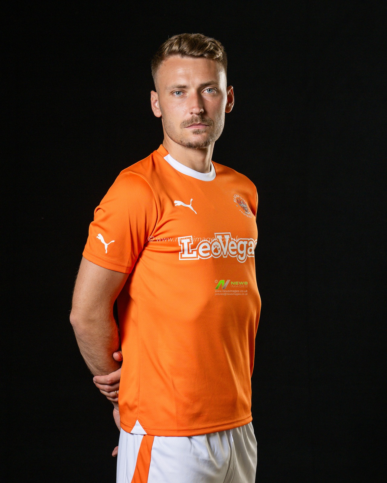 Blackpool Squad Headshots at Bloomfield Road, Blackpool, United Kingdom, 27th July 2023

(Photo by Craig Thomas/News Images)