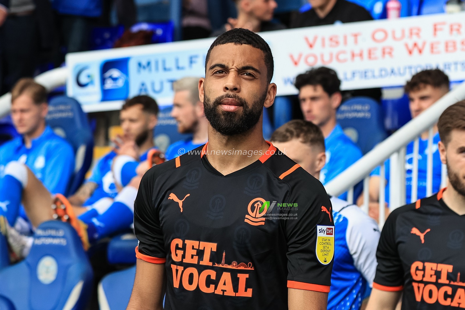 CJ Hamilton #22 of Blackpool