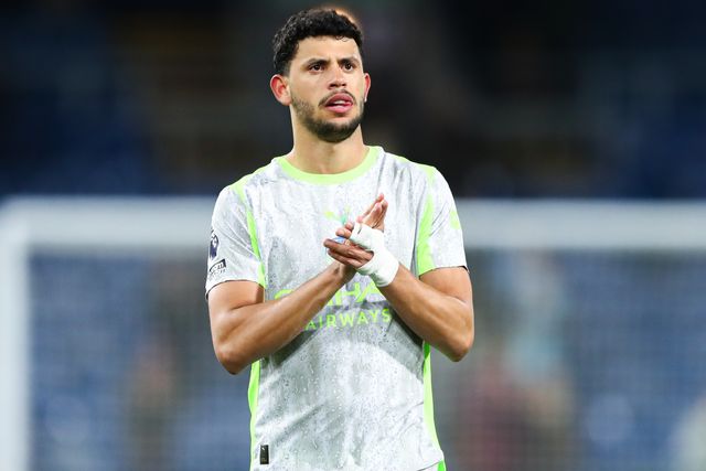 Matheus Nunes of Manchester City celebrates 0-1 win after the Premier League match Burnley vs Manchester City at Turf Moor, Burnley, United Kingdom on 22 April 2026

(Photo by Jorge Horsted/News Images)