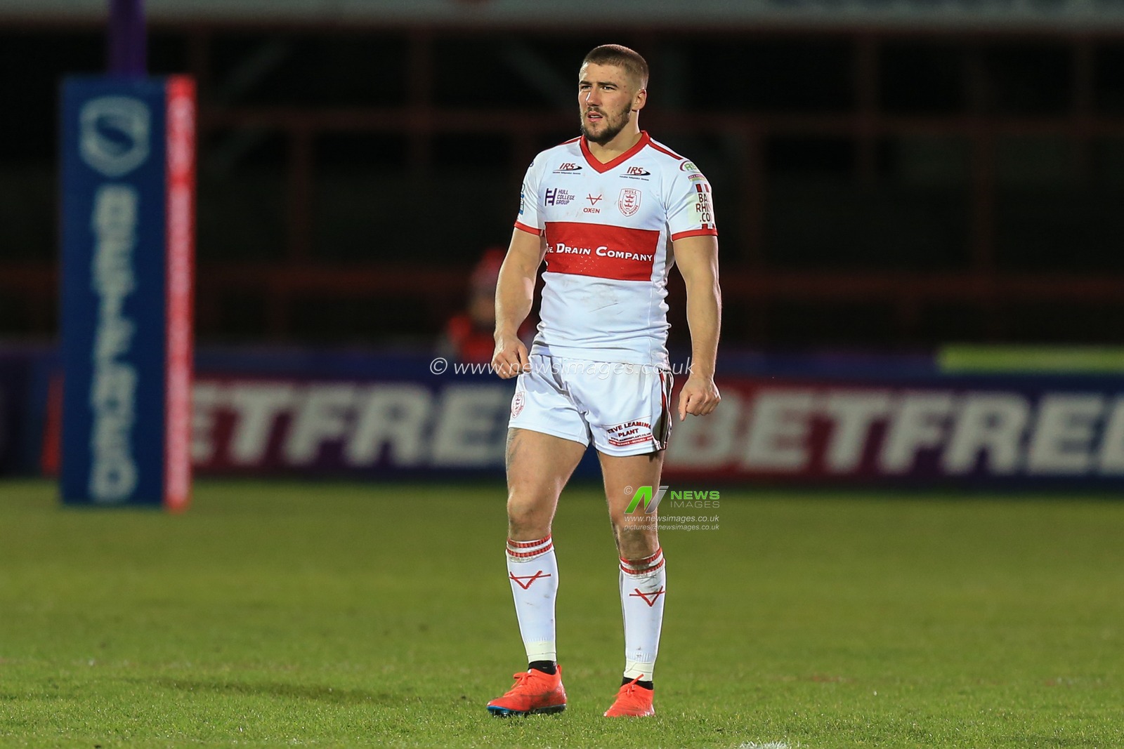 21st February 2020, Hull College Craven Park, Kingston upon Hull, England; Betfred Super League, Hull Kingston Rovers v Huddersfield Giants : match image Greg Minikin (5) of Hull KR